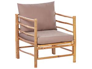 Chaise de jardin CERRETO Beige - Chêne clair - Taupe - 63 x 68 cm