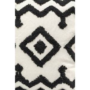 Coussin chevrons Noir - Textile - 45 x 45 x 12 cm