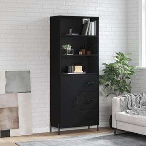 Highboard DE3994 Schwarz - Holzwerkstoff - 34 x 180 x 70 cm