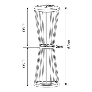 Pflanzständer Fossbergom Schwarz - Metall - 20 x 62 x 20 cm