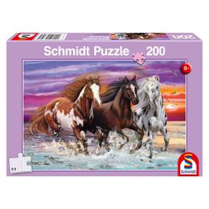 Puzzle Trio Wildpferde 200 Teile Papier - 25 x 5 x 35 cm