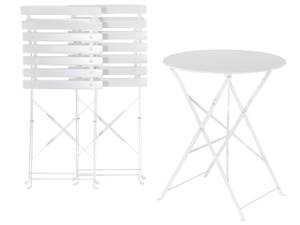 Bistro Set FIORI 3-tlg Weiß