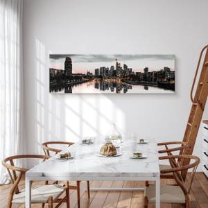 Image Panorama New York Grattes Ciels 3D Beige - Noir - Gris - Blanc - Textile - 145 x 45 x 45 cm