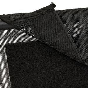 Hundeliege mit Dach Schwarz - Metall - Kunststoff - Textil - 90 x 88 x 81 cm