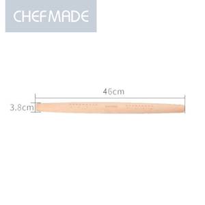 CHEFMADE konischer Teigroller aus Holz Braun - Massivholz - 47 x 5 x 5 cm