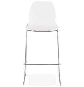 Tabouret De Bar BERLIN Blanc - Gris