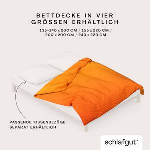 Bettbezug Woven Fade Satin Gelb - 240 x 220 cm