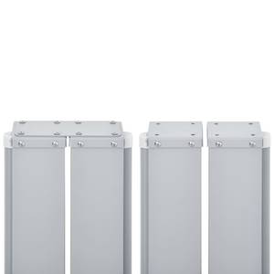 Seitenmarkise Weiß - Textil - 600 x 100 x 1 cm
