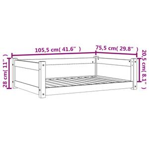 Lit pour chien 3015858 76 x 106 cm