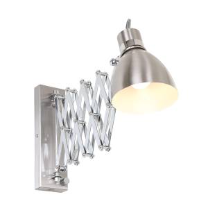 Wandleuchte Spring 1 ampoule Nickel mat