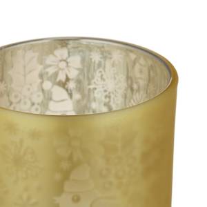 Teelichtgläser gold im 12er Set Gold - Silber - Glas - 7 x 9 x 7 cm