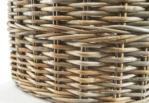 Aufbewahrungskorb OVALRATBASK Grau - Rattan - 32 x 30 x 46 cm