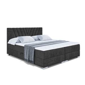 Boxspringbett ERNINA Schwarz - Breite: 180 cm - H4