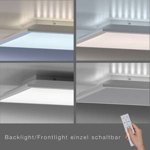 LED Deckenlampe Panel Backlight Weiß - Metall - Kunststoff - 45 x 7 x 45 cm