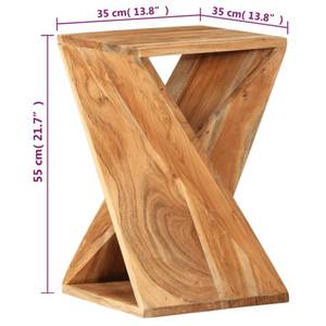 Beistelltisch 337996 Braun - Massivholz - Holzart/Dekor - 35 x 55 x 35 cm