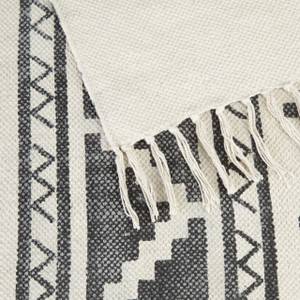 Teppichläufer Muster in 2 Größen Grau - Weiß - Textil - 90 x 1 x 60 cm