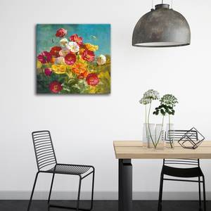 Leinwandbild Wiesenblumen 90 x 90 cm