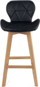 KAYELLES chaises de bar FATA (lot de 2) Noir