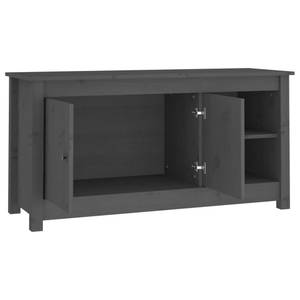 TV-Schrank D871 Grau - Massivholz - 37 x 52 x 103 cm