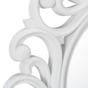 Deko Wandspiegel rund Durchscheinend - Weiß
