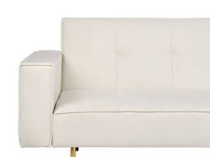 3-Sitzer Sofa VISNES Cremeweiß - Gold - Weiß