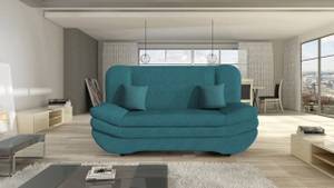 Sofa Weronika Blau - Holz teilmassiv - 200 x 95 x 90 cm