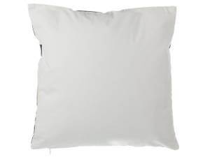 Coussin décoratif DALIA Noir - Doré - Blanc - Fibres naturelles - 45 x 12 x 45 cm