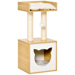 Katzenhaus D30-435 Braun - Holzwerkstoff - 35 x 81 x 35 cm