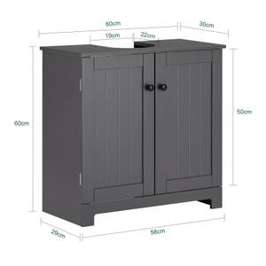 Meuble de salle de bain BZR18-II-DG Gris