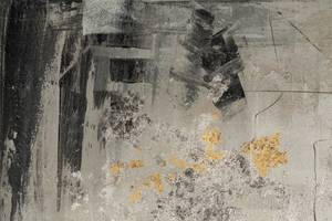 Acrylbild handgemalt She Turns to Leave Grau - Massivholz - Textil - 80 x 80 x 4 cm