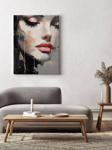 Tableau PORTRAIT De Femme Abstraction 20 x 30 x 30 cm