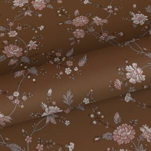 papier peint fleurs 6963 Marron - Fibres naturelles - Textile - 53 x 1005 x 1005 cm