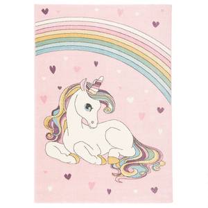 Kinder Teppich Maui Kids Einhorn Pastell Pink - Textil - 120 x 2 x 170 cm