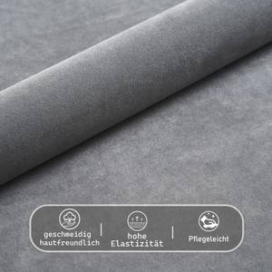 Esszimmerstuhl ALBA drehbar Grau - Metall - Textil - 47 x 84 x 48 cm