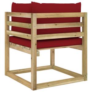 Garten Ecksofa 3016481-7 (2er Set) Braun - Holzwerkstoff - Holzart/Dekor - 64 x 70 x 64 cm