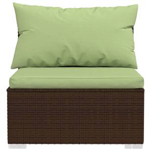 Garten-Lounge-Set (8-teilig) 3013630-7 Braun - Grün - Metall - Polyrattan - 60 x 30 x 60 cm