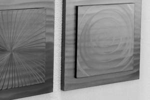 Wanddeko Metall Variety of Patterns Silber - Metall - 74 x 74 x 3 cm