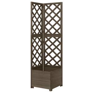 Jardinière Gris - Bois massif - Bois/Imitation - 40 x 150 x 40 cm