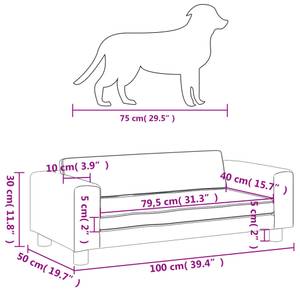 Lit pour chien 3015979 Blanc crème