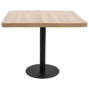 Bistrotisch 3003512 Schwarz - Hellbraun - 80 x 80 cm