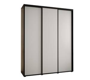 ARMOIRE À PORTES COULISSANTES DAVOS 1 Noir - Blanc - Largeur : 200 cm