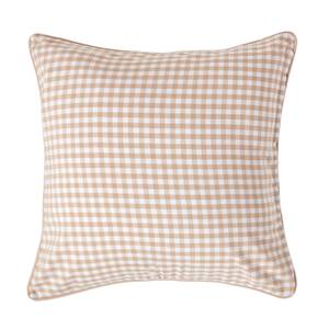 Gingham-Kissenbezug Beige - 60 x 60 cm