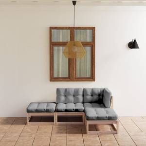 Gartenmöbel-Set Braun - Textil - Holzart/Dekor - 70 x 30 x 70 cm