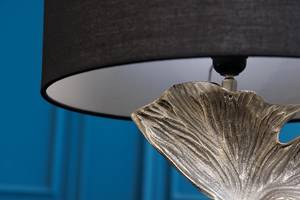 Tischlampe GINKGO Schwarz - Silber - Metall - Stein - Textil - 38 x 70 x 38 cm