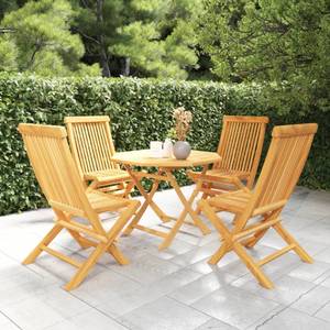 Garten-Essgruppe (5-teilig)  3059581 Braun - Massivholz - Holzart/Dekor - 85 x 76 x 85 cm