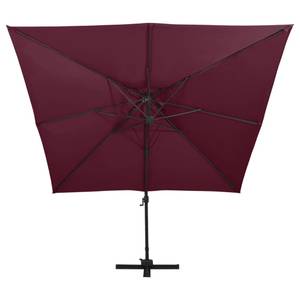 Parasol en porte-à-faux 3007472 Rouge