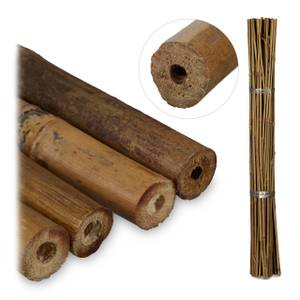 50x Bambusstäbe 75 cm Braun - Bambus - 1 x 75 x 1 cm