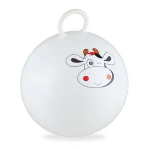 Ballon sauteur  enfants motif animal Blanc - Matière plastique - 45 x 55 x 45 cm