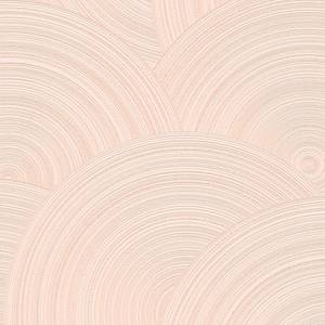 Tapete Kreise Strukturiert Rosé Pink - Kunststoff - Textil - 53 x 1005 x 1 cm