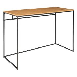 Schreibtisch Braun - Metall - Massivholz - 100 x 75 x 100 cm